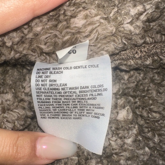 Cozy Tan Zip-Up Fleece Jacket - Picture 5 of 5